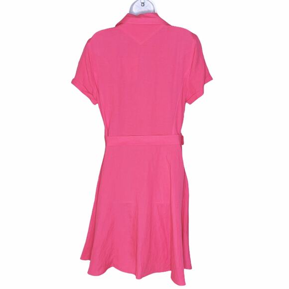 SOLID & STRIPED Linen Tourist Dress Pink L 10 NEW - Picture 3 of 14